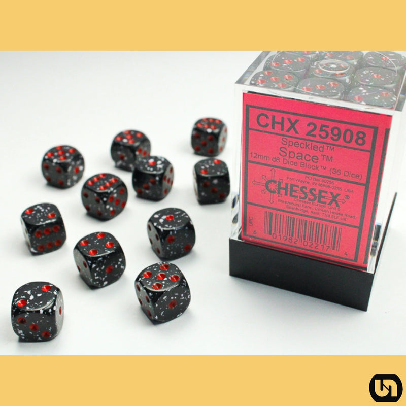 Chessex: 12mm 36d6 Speckled: Space