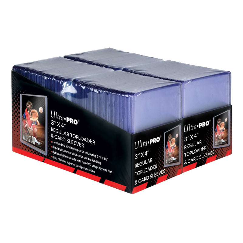 Ultra PRO: Toploader - 3" x 4" (200ct Regular with Card Sleeves)