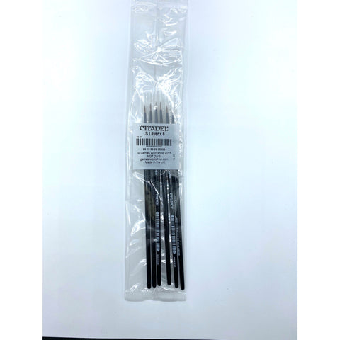 Warhammer: Citadel - Small Layer Brush (6 Pack)