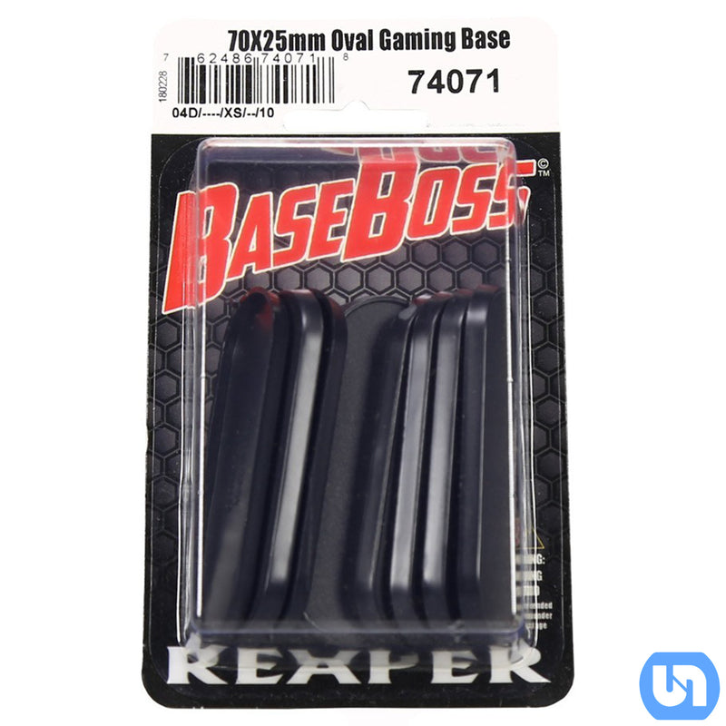 75mm x 46mm Oval Gaming Base - 10 Pack