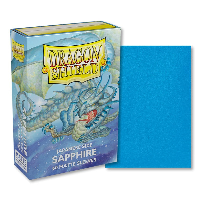 Dragon Shield: Matte Sleeves (60 sleeves) - Japanese Size - Sapphire