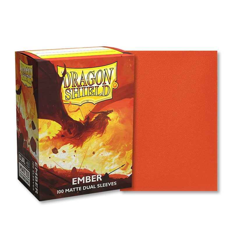 Dragon Shield: Dual Matte Standard Card Sleeves (100 Pack) - Ember