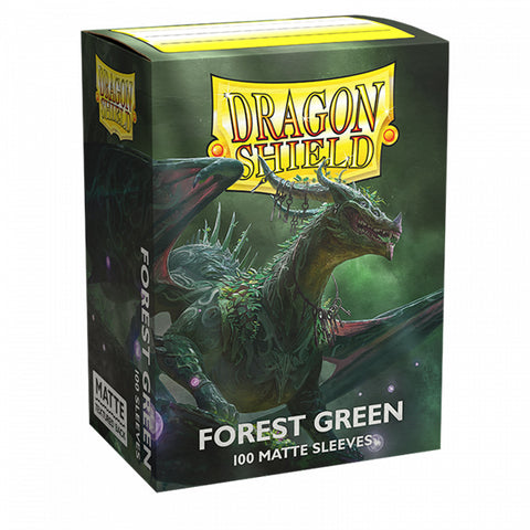 Dragon Shield: Matte Sleeves - Standard - Forest Green (100-Pack)