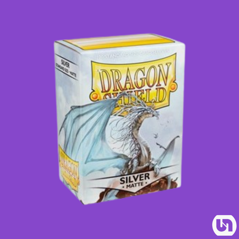 Dragon Shield: Matte Sleeves - Silver (100-Pack)