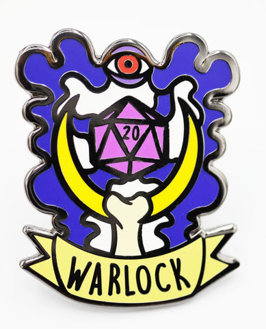 Foam Brain Games: Banner Class Pins - Warlock
