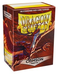 Dragon Shield: Matte Sleeves - Crimson (100-Pack)