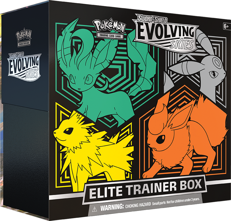 Sword & Shield: Evolving Skies - Elite Trainer Box (Flareon/Jolteon/Umbreon/Leafeon)