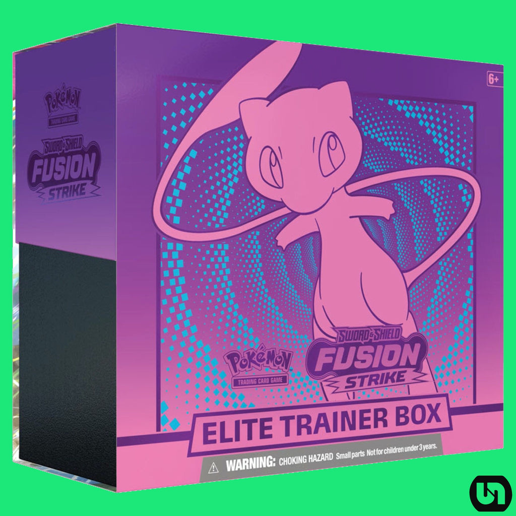 Pokemon TCG: Sword & Shield - Fusion Strike Elite Trainer Box - Mew [Card  Game, 2 Players] 