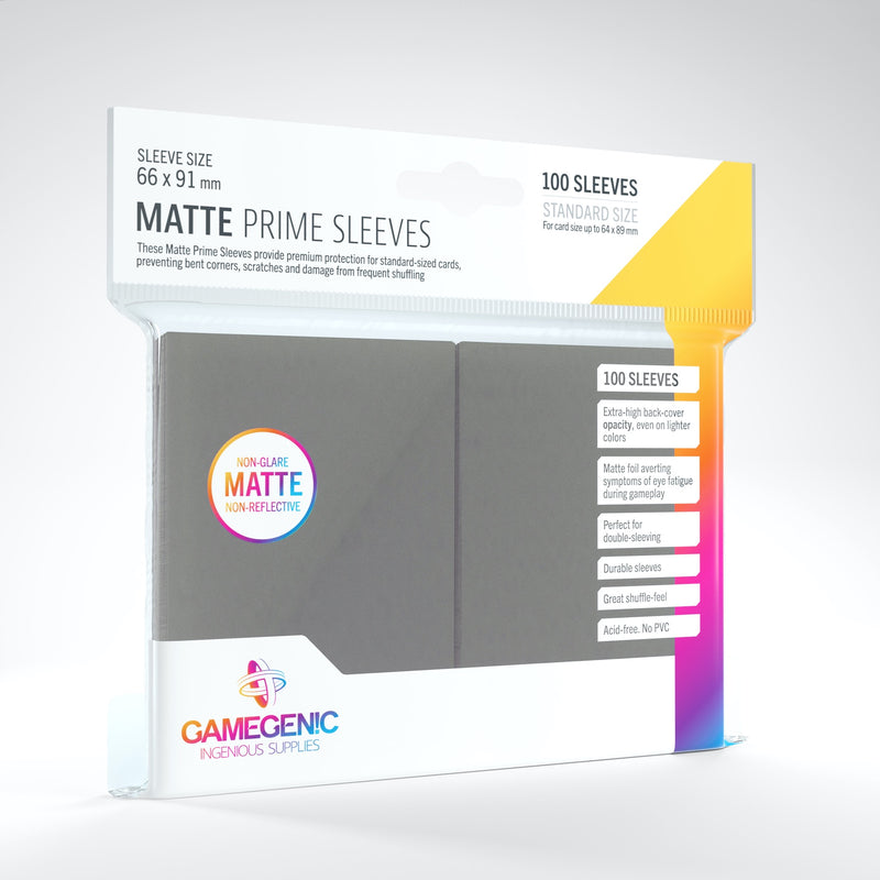 Gamegenic: Matte Prime Sleeves - Gray
