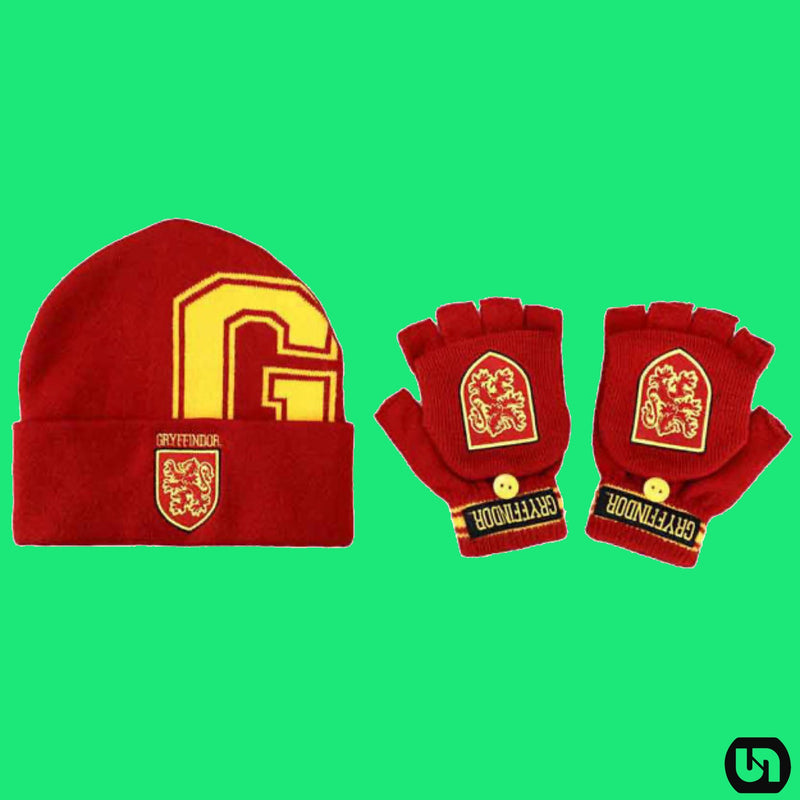 Harry Potter: Gryffindor Embroidered Beanie & Glomitts Combo