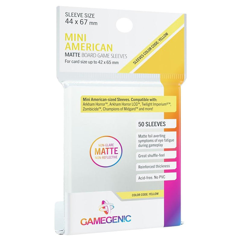 Gamegenic: Matte Board Game Sleeves 50ct - Mini American