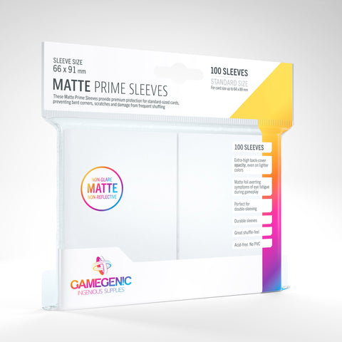 Gamegenic: Matte Prime Sleeves 100ct - White