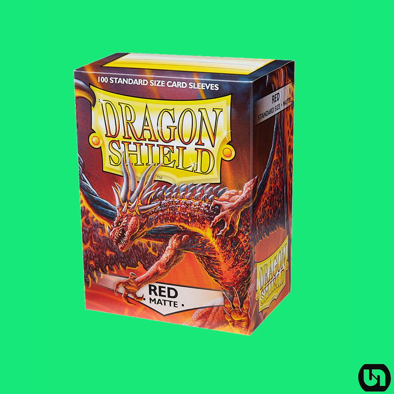 Dragon Shield: Matte Sleeves - Red (100-Pack)