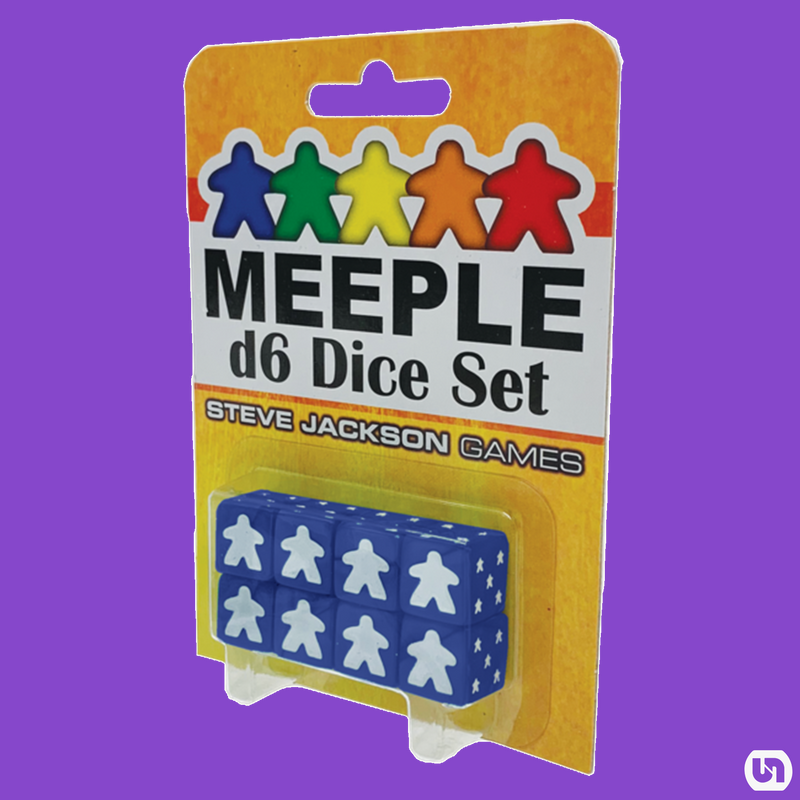 Meeple: 16mm d6 Dice Set - Blue