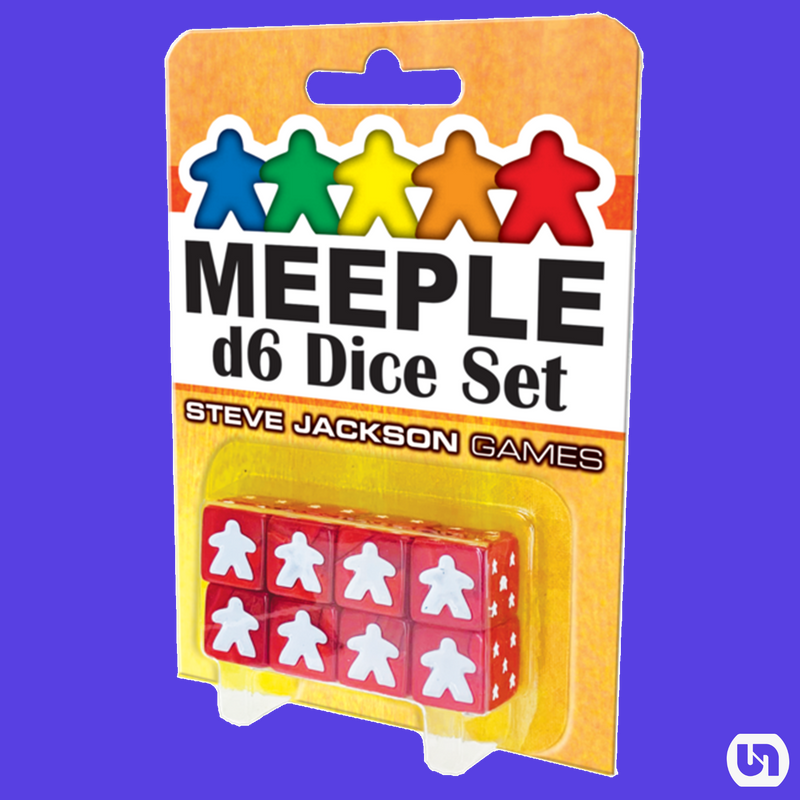 Meeple: 16mm d6 Dice Set - Red