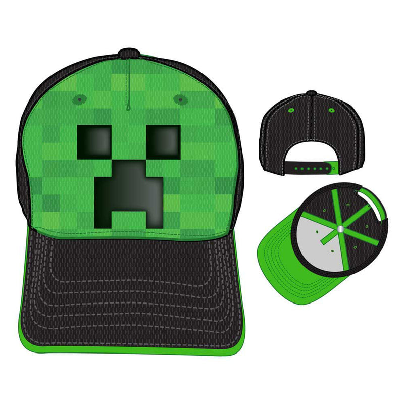 Minecraft - Creeper Face - Comfort Cool Mesh Youth Hat