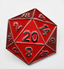 Foam Brain Games: Red D20 Enamel Pin