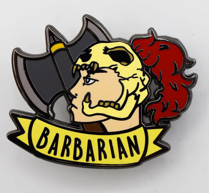 Foam Brain Games: Banner Class Pins - Barbarian