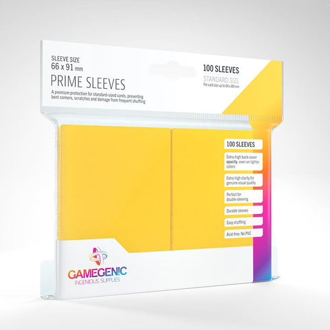 Gamegenic: Prime Sleeves 100ct - Yellow