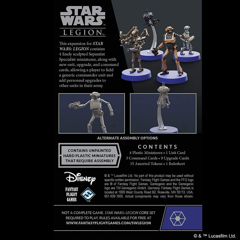 Star Wars: Legion - Separatist Specialists Personnel Expansion