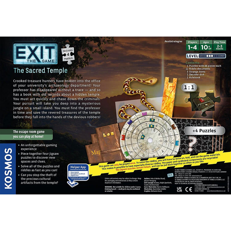Exit the Game: The Sacred Temple (with Jigsaw Puzzles)